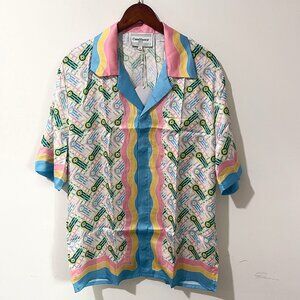 Casablanca Ping Pong Silk Short Sleeve Shirt